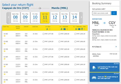 cebu pacific flight booking